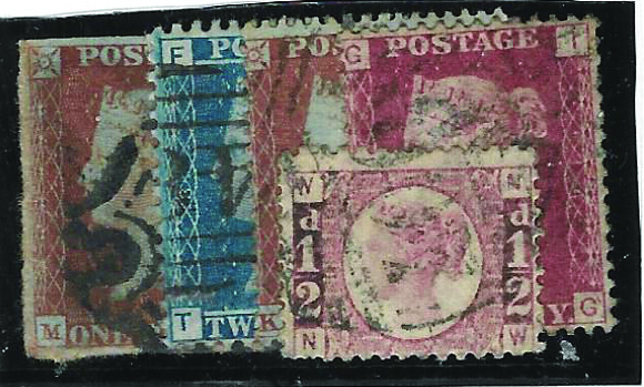 (Ref: T638) GREAT BRITAIN LINE ENGRAVED MIXED BAG OF 100
